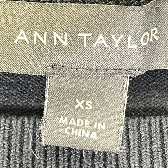 Ann Taylor Womens XS Black Button Cuff Sweater - Picture 3 of 6